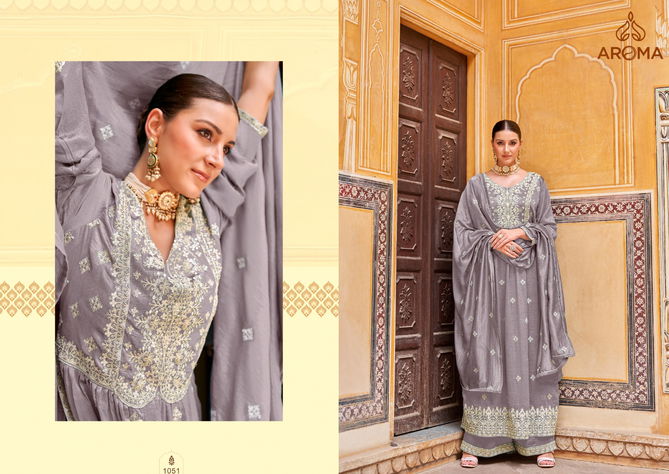 Unni By Aroma Premium Silk Embroidery Wedding Wear Readymade Suits Wholesale Shop In Surat 